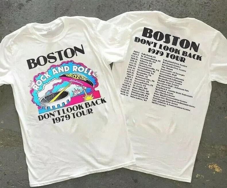 Vintage Boston Rock Band Don t Look Back 1979 Tour Unisex Classic T-shirt Unisex T-Shirt XXXL
