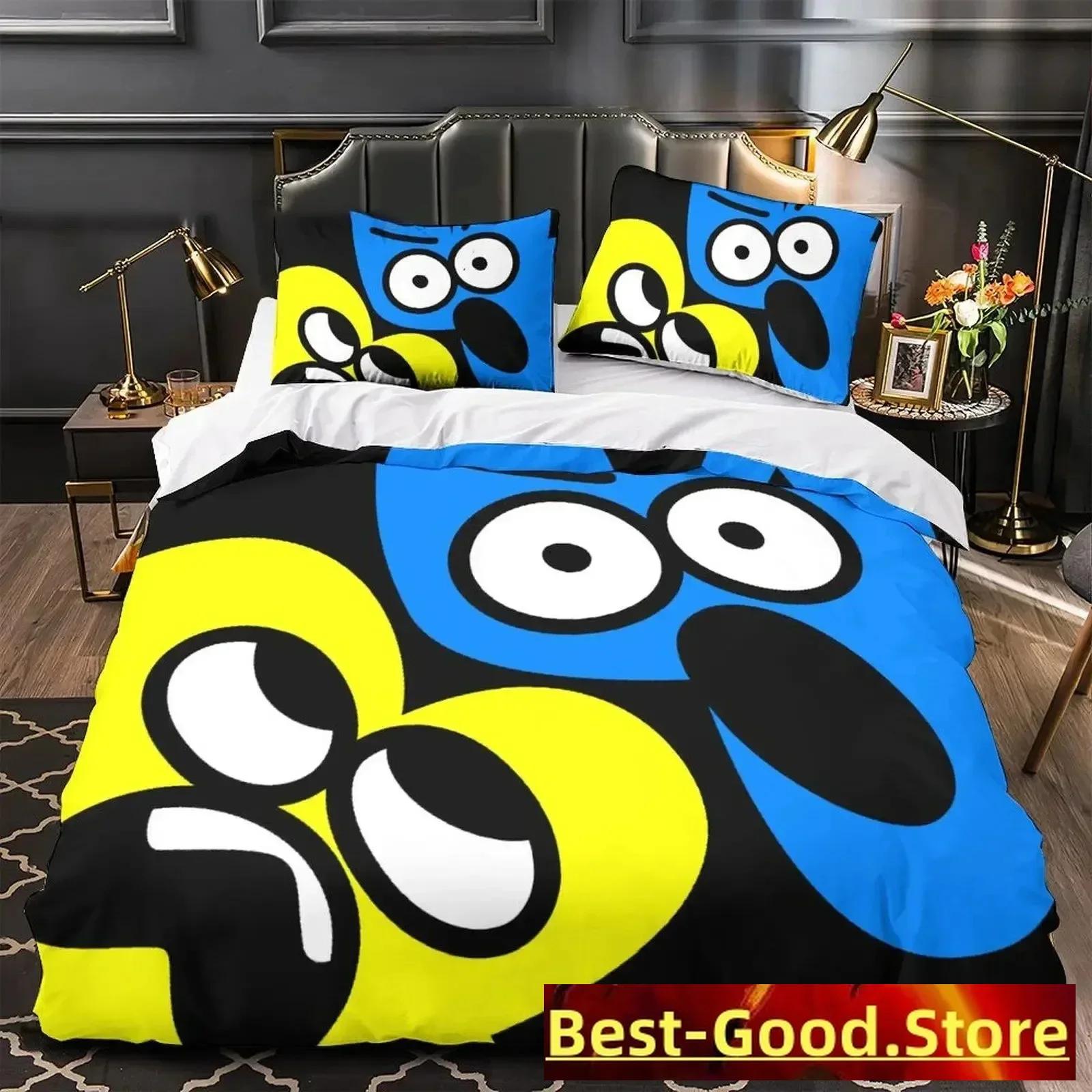 

3D Print Cartoon Jacknjellify Printed Bed Set Duvet Cover Pillowcase Bedding Set Linen Sheet Quilt Cover Full Queen King Size 70x133cm 2pcs