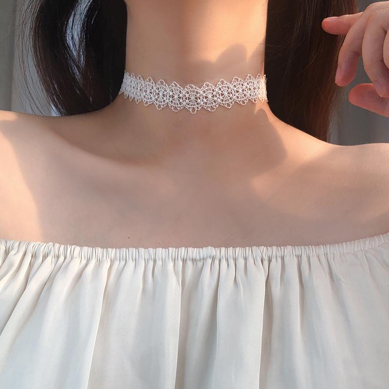 

Internet celebrity star same super fairy lace necklace choker necklace femininity collarbone chain collar versatile trendy necklace