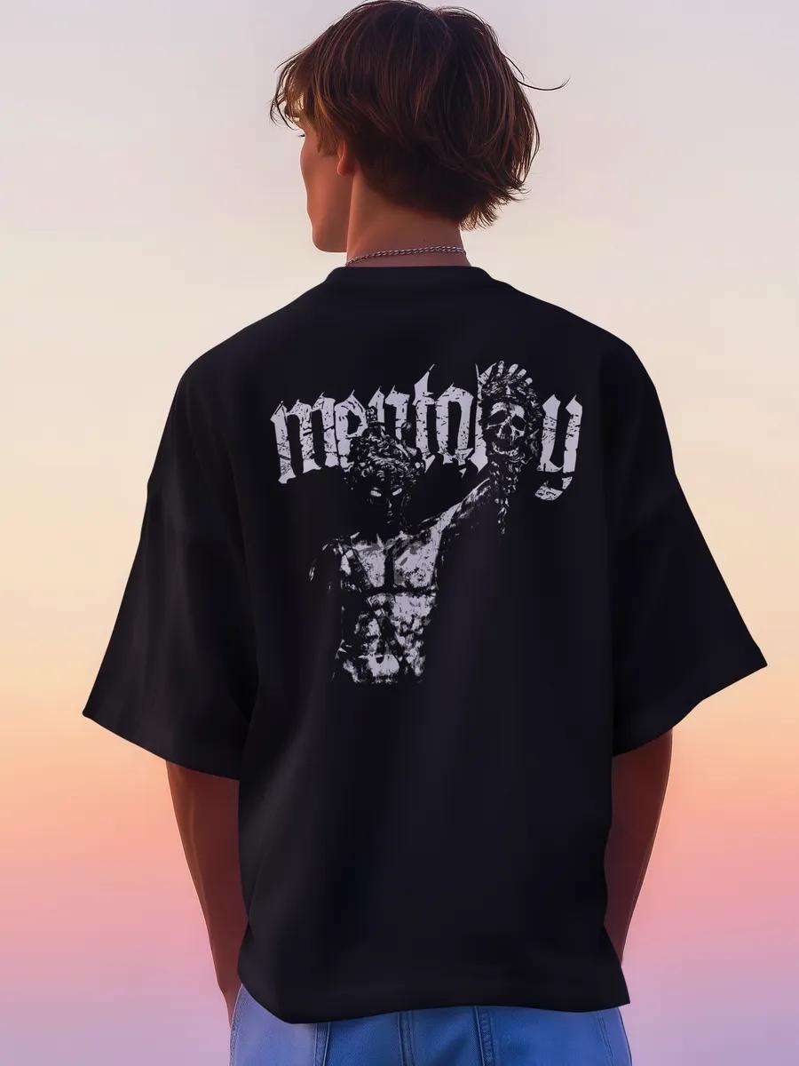 Oversized T-shirt with print on the back XL