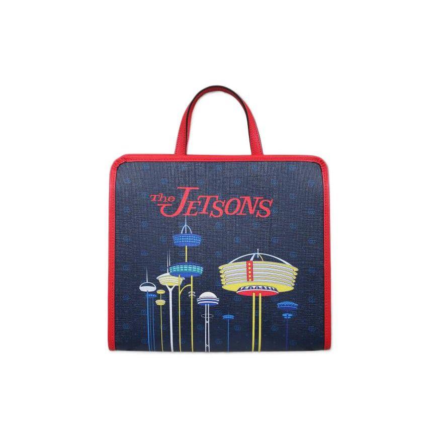 Gucci Fashion Letter Print Canvas Tote Bag Kids Bags Blue 605614-FACGI-4049