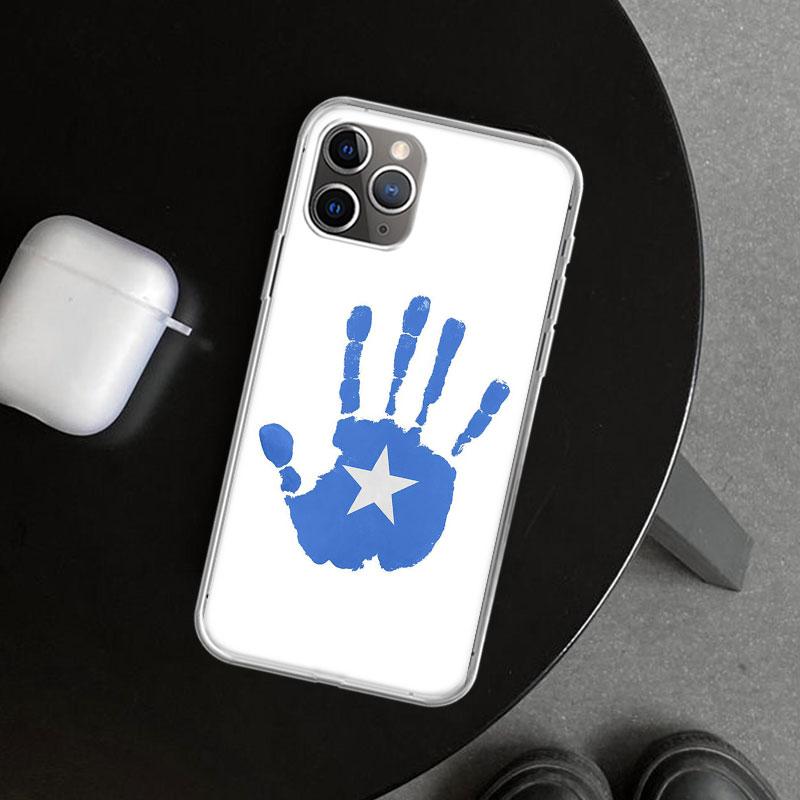 Somali Somalia National Flag Phone Case Cover for iPhone 11 12 13 Mini 14 15 Plus 16 Pro Max 17 Air 7 8 + SE Art Customized Fund