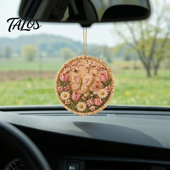 Decorative Wall Accents for Home Four Seasons Holiday Pearl Art Hanging Ornaments, Christmas Spring Summer Fall Beaded Anniversary Keepsake Ornaments