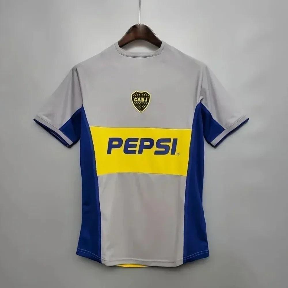 

New 2026 T-Shirt 3d Print Retro 2002 Boca Juniors Home Jerseys Juniors Home No.10 Jersey Quick-Drying and Breathable XXXL