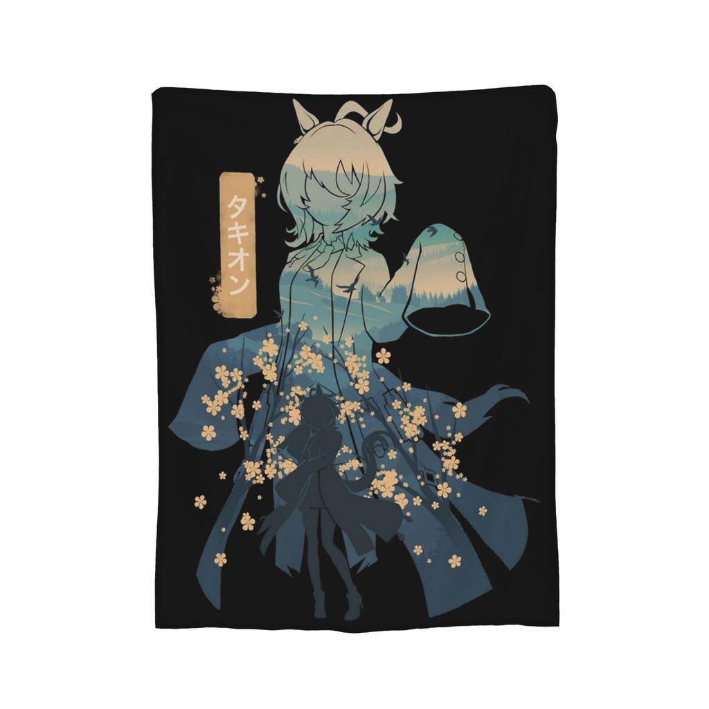 TM Opera O Uma Musume Anime Blankets Flannel Summer Multifunction Super Soft Throw Blankets for Sofa Outdoor Quilt