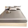 Ice Silk Bed Sheet Solid Color Cool Silk Mattress Protective Cover Anti Slip Color Ding Bed Cover Dust Cover
