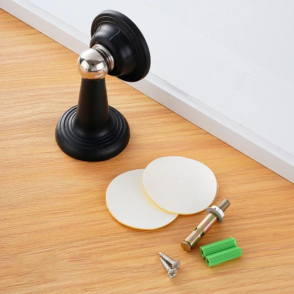 Magnetic Door Stop Door Stopper Holder Anti-collision Silicone Door Suction Windproof Doorstop Wall Mounting Stop Hardware