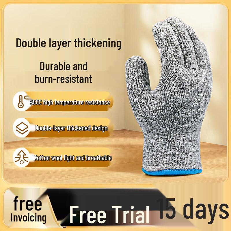 Ally Aramid Cotton Lined Rubber Heat Resistant Gloves