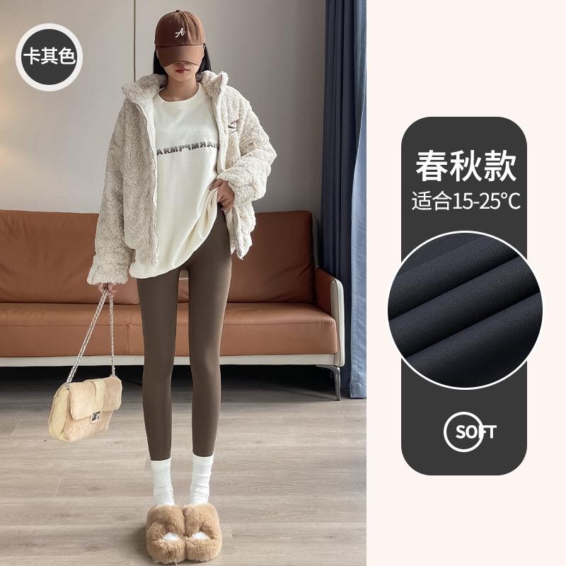Fleece women's outer wear new autumn and winter thickened tight Barbie yoga pants thermal cotton pants leggings