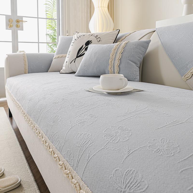 Autumn Living Room Sofa Non-slip Lacework Sofa Cushion Couch Covers Mat Slipcover Funda Sofa Mats Cojines