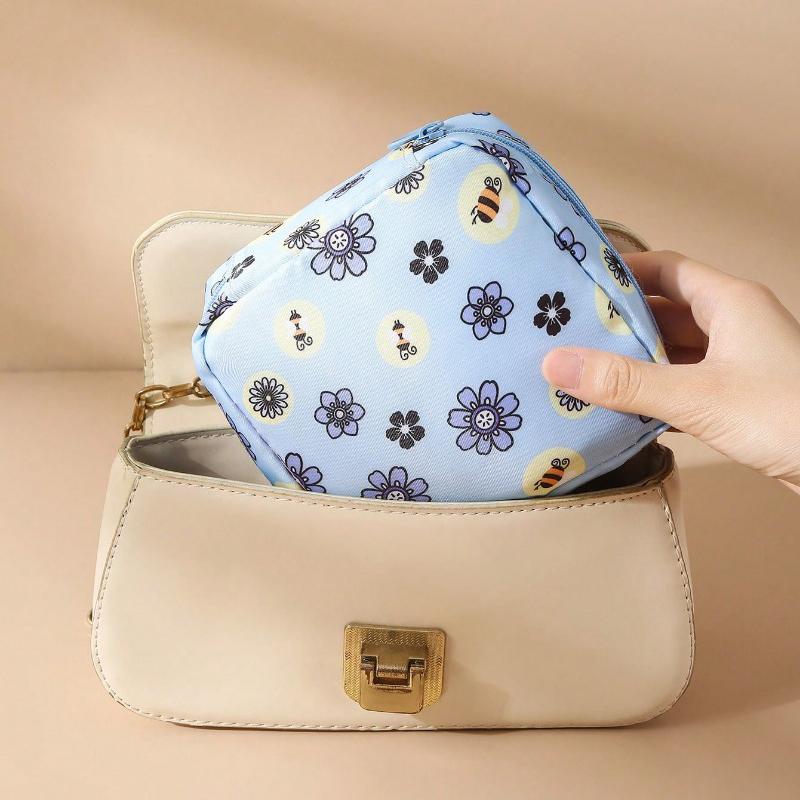 1pc Sanitary Pads Storage Bag Portable Pouch Large Capacity Minimalist Waterproof Fabric For Storing Sanitary Pads Boho Vibes