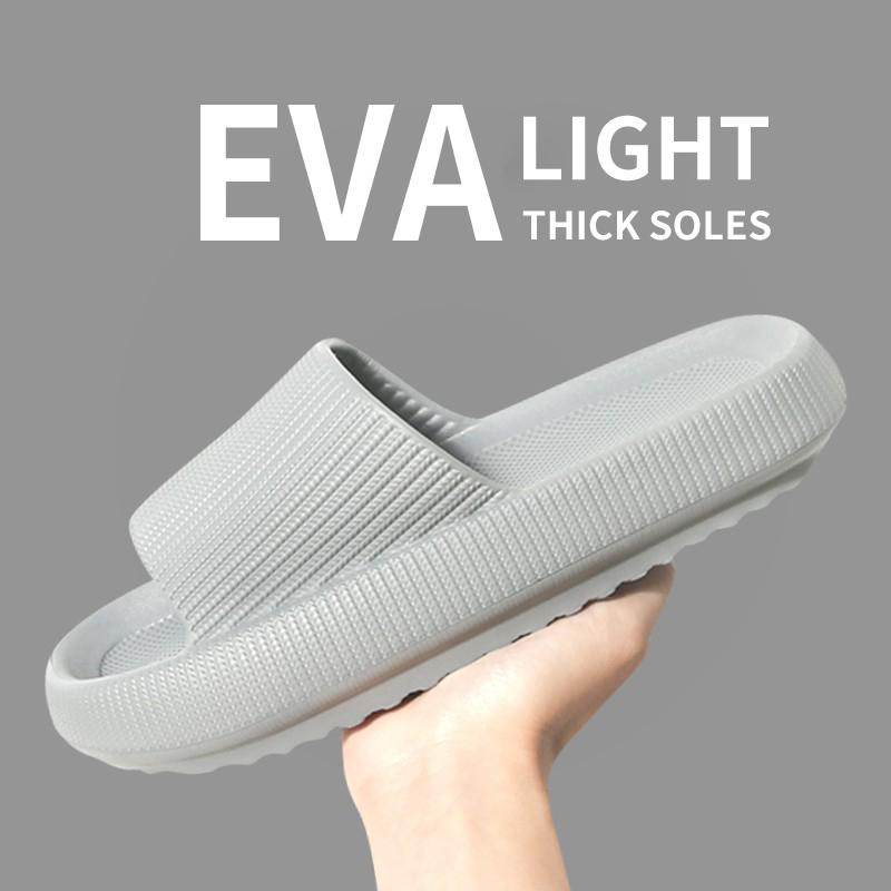 

Step on the Sense of Shit Тапочки Летняя домашняя одежда Мягкая подошва Нескользящая обувь Eva Simple МУЖСКИЕ тапочки 36-37 серый