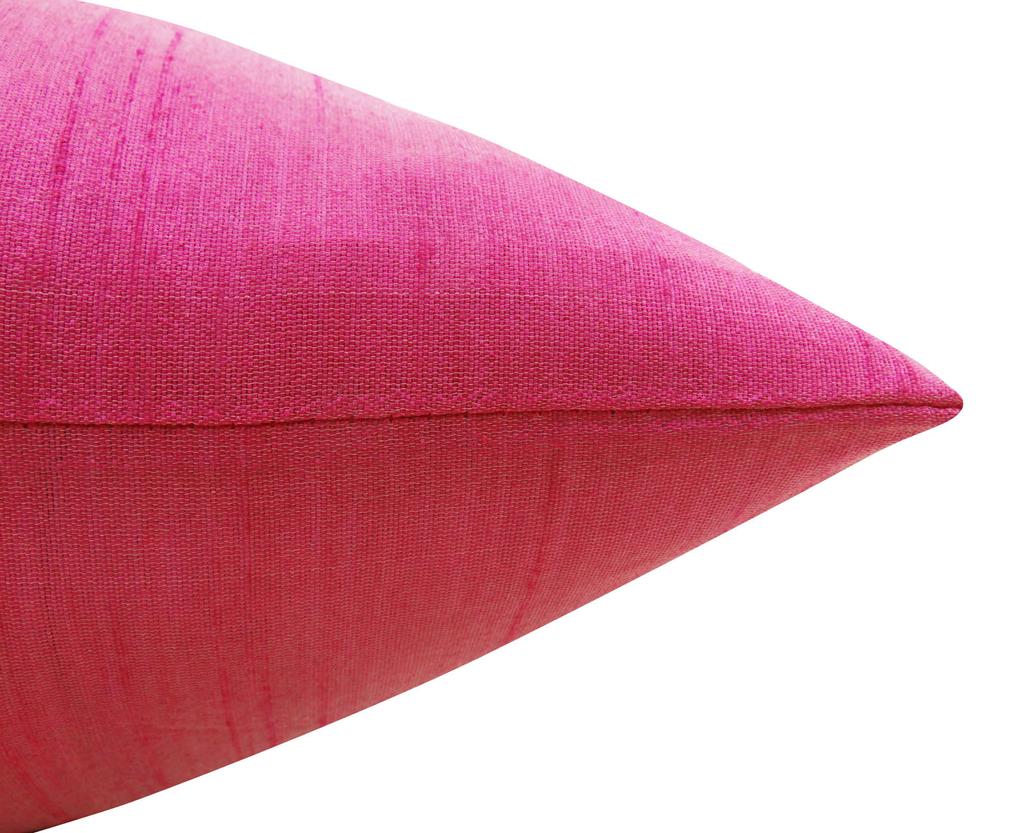 Home Bed Decor Pillow Throw Cushion Dupion Silk Solid Cover Case - Choose