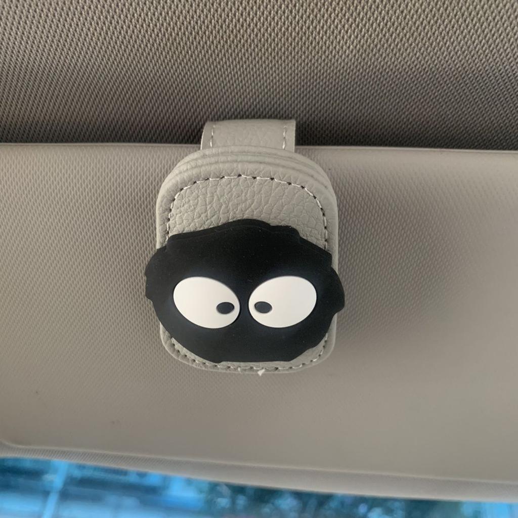 Magnetischer Auto-Sonnenblenden-Brillenclip - Niedlicher Kohleelf, Starke Magnethalterung für Brillen, Autozubehör, Autozubehör Sicherheit Magnetische Befestigung