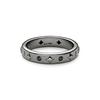 Pandora Star Dot Engraved Together Forever Glass Ring Unisex ring Black 142784C01