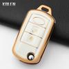 Fashion Tpu Car Key Case Cover For Land Rover Range Rover Sport Lr3 Discovery 3 Protected Keychain Fob 3 Buttons Accessories