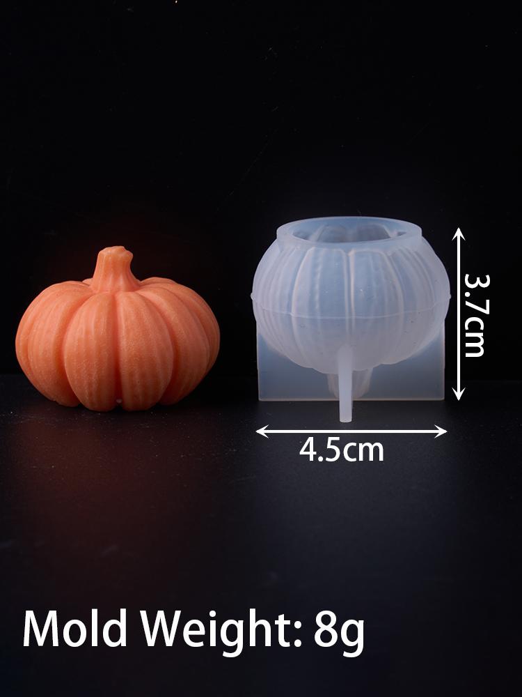 Halloween Pumpkin Silicone Mold DIY Aromatherapy Candles Ornaments Mould Handmade Soap Making Resin Plaster Crafts Casting