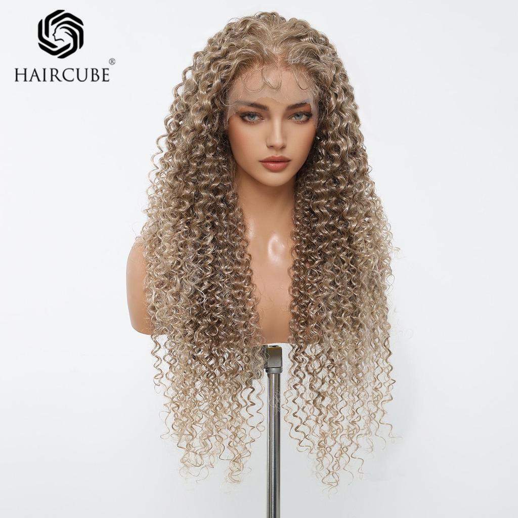 Latin Curly Lace Front Wig, Long 13x6 Large Hand-Tied Full Cap with Casual Parting