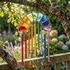 Rainbow Magic Wind Chime, Rainbow Magic In Sunlight, Magical Acrylic Hanging Ornament, Creative Colorful Window Sun Catcher Chime for Garden, Patio & 