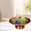 Buddhist Fruit Bowl Decorative Lotus Design Stable Base Footed Temple Tray for
