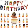Anime Themed Naruto Birthday Party Ballon Banner Cake Topper Decoration Party