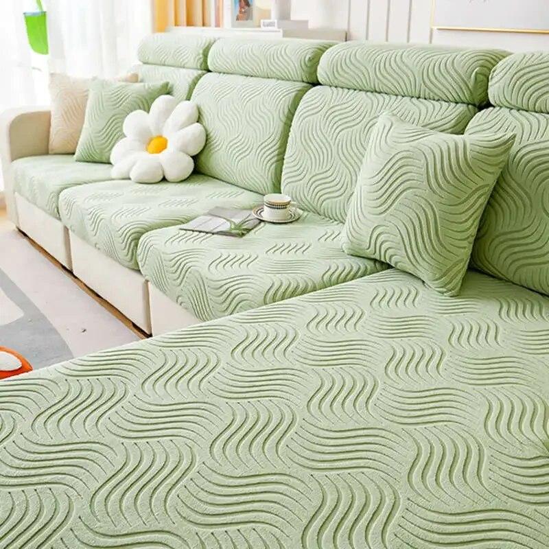 Nordic Simple Design Sofa-Matratze All-Inclusive rutschfeste Couch-Schonbezüge Chaise Lounge Staubdichter Bezug