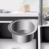 Stainless Steel Swan Sink Strainer Basket Filterable Sink Caddy Organiser Multifunctional Basket Vegetables Fruits Wash Basket