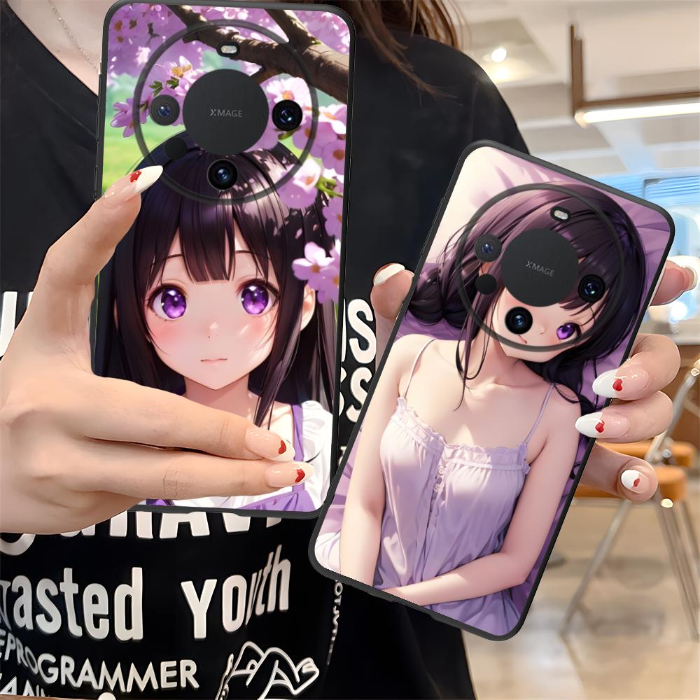 Hyouka Chitanda Matte TPU Mobile Phone Case for Huawei Mate 60 50 40 30 20 10 Pro Plus Lite E 5G Colorful Printing Cover