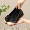 New Chinese Women's Shoes Mother Shoes Spring and Autumn Retro National Style Versatile Lazy Shoes Non-slip Casual Comfortable Shallow Mouth Si