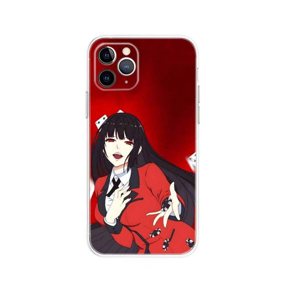 K-Kakegurui Yumeko Phone Case For iPhone 17,16,15,14,13,12,Mini,11,Pro,Max,Plus,Air,X,XR,XS,8,SE,2020, Transparent Cover