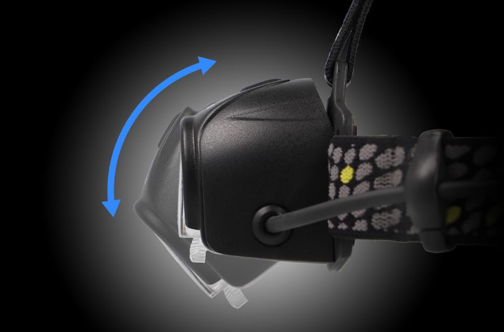 GENTOS Head Vader LED USB 720 Hours of Operational Run Rear View Requires Dedicated Rechargeable Battery HV-1000R Headlamp, Rechargeable, Lumens, 6.5