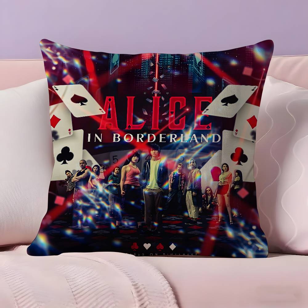 A-Alice In Borderland Pillow Case Ultra Soft Skin Friendly Fabric Cloud Like Comfort & Concealed Zipper