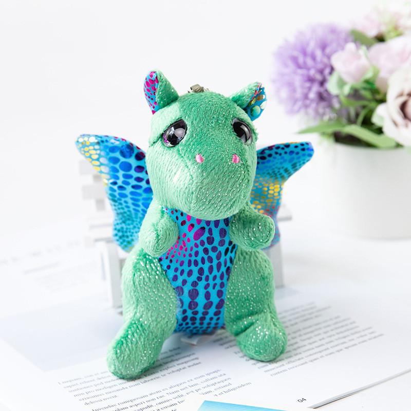 Adorable Plush Dinosaur Keychain Realistic Pterosaur Toy Gift With Bright Fabric