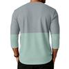 Men's  Sports  Leisure  Waverg  Three  Pieces  Buckle  Seven  Points   Sleeve  T-Shirt