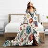 The Evolution of Video Game Blanket  Soft Funny Plush Bedding Throws For Child Home Decor Flannel Bedspread Bed Cover