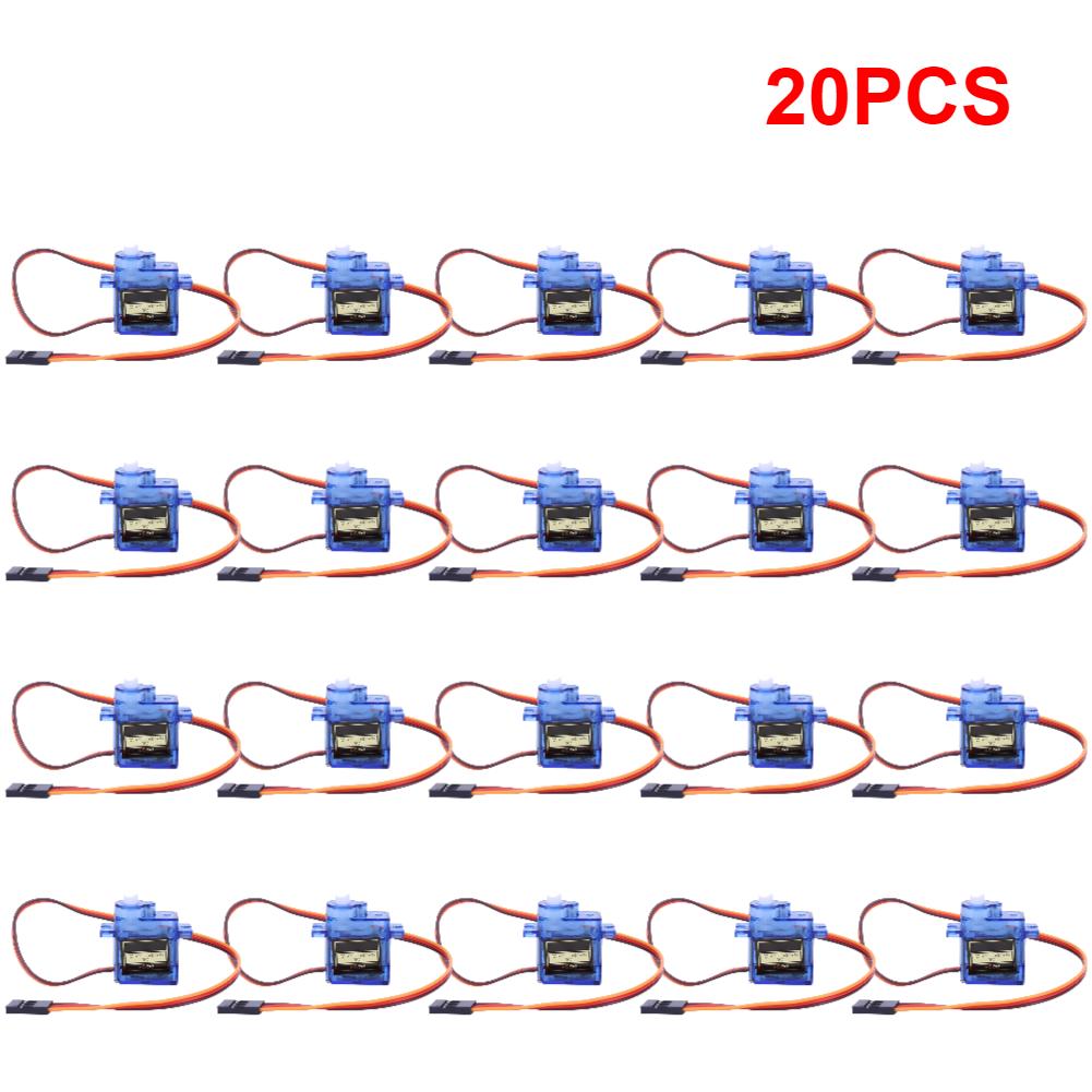 1-20pcs SG90 Servo Micro 9G 180/360 Degrees Mount Kit for RC Car Toy Airplane Aircraft Helicopter Fixed-Wing Micro Gear Servo