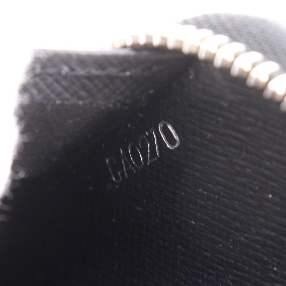LOUIS VUITTON Zippy Organizer NM Purse M30056 Noir black Taiga mens Used