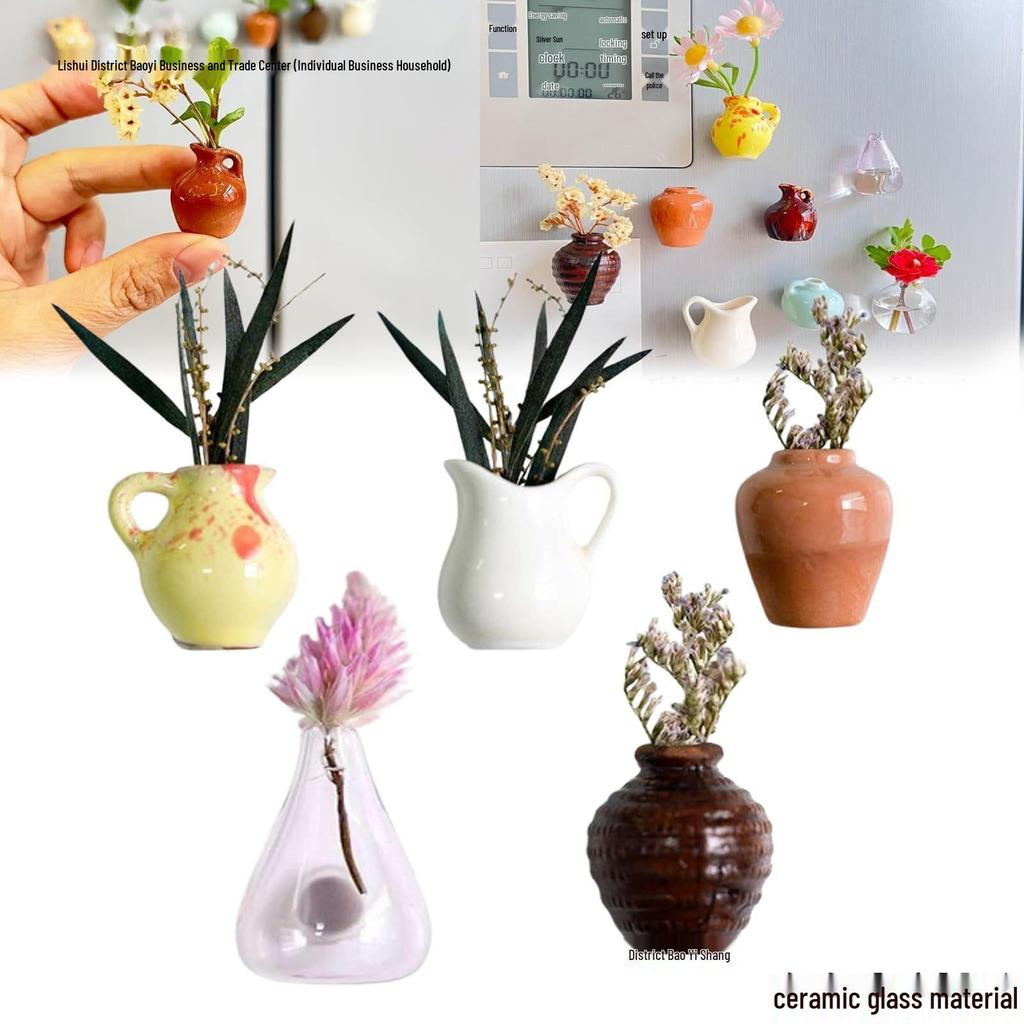 Chinese Style 3D Ceramic Fridge Magnet: Creative Decoration