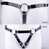 FRRK PU pásový postroj pro hráče BDSM Metal Chastity Cage v různých velikostech Sexy dospělí Intimní produkty Sexuální hračky Bondage