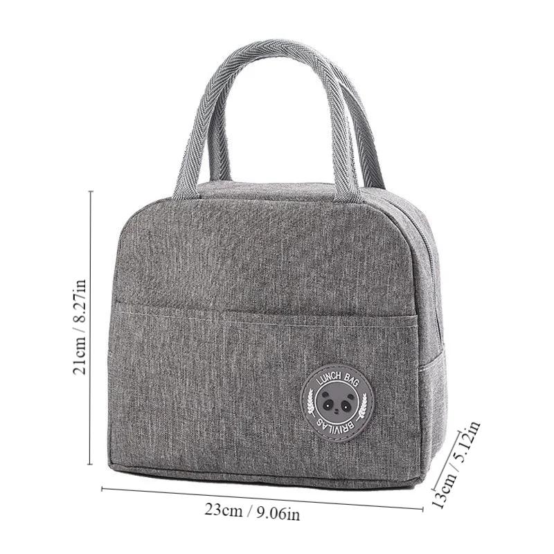 

One insulated lunchbox bag, thickened aluminum foil insulated bag, portable storage bag for picnics, school trips, and more. сірий