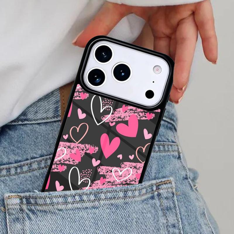 Flower Heart Phone Case for iPhone 16e 15 14 13 12 17 Pro Max Plus Air 17pro Cover Coque