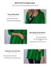 Women's Long Sleeve V-Neck Knitwear: European & American Style Loose Fit Solid Pullover Top