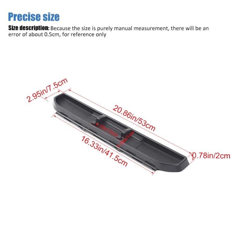  Central Control Panel Phone Holder Organizer Storage Box Container For Jeep Wrangler JL JT Gladiator 2024 Up Stowing Tidying Accessories