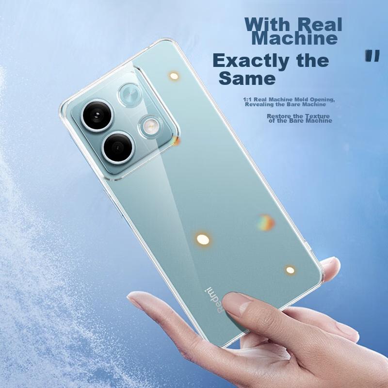 Phone Case Compatible with Xiaomi Redmi Note13 Pro, Protective Cover with Shockproof Silicone Upgraded Camera Lens Full Protection Frame And Wome