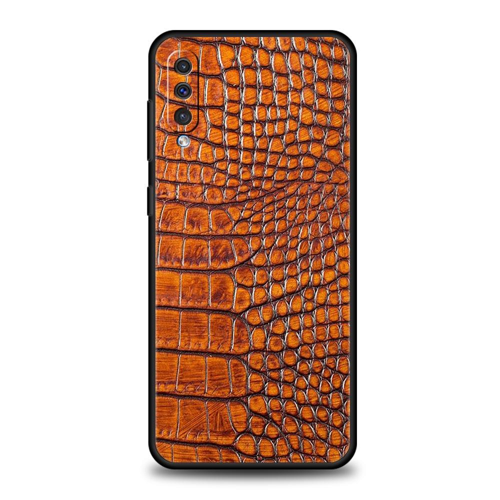 Pretty Luxury Snake Skin Phone Case For Samsung A54 A52 A24 A14 A50 A72 A70 A40 A20S A20E A02S A12 A22 A34 A42 A32 5G A04s Cover
