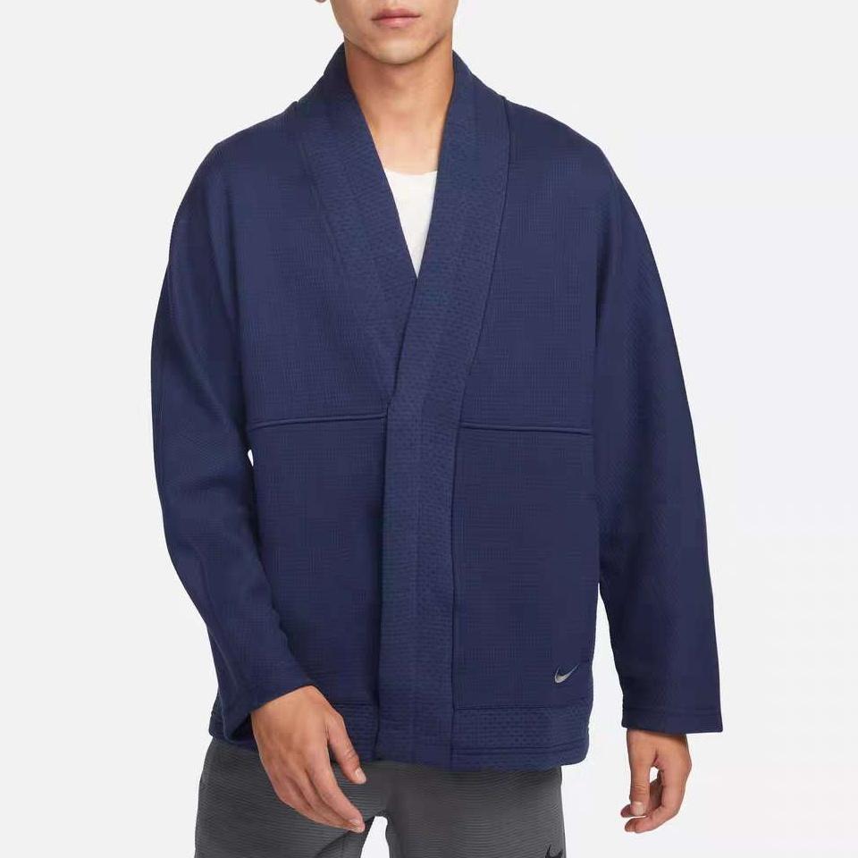Nike Yoga Jackets & Coats Men's Dark Navy Blue/Iron Gray DQ6694-410