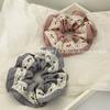 Fashionable and Sweet Check-patterned Fabric Hair Band with A Big Hairpin and A Headband for A Chic Ponytail