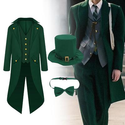 Κοστούμι Παλτό για την Ημέρα του Αγίου Πατρικίου για Μεταμφίεση Απόκριες Ιρλανδική Γιορτή