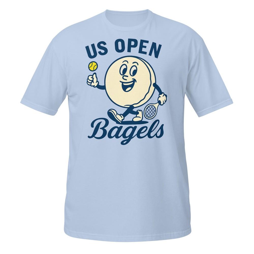 US Open Bagel TShirt Funny Tennis Shirt New York Style Tennis Shirt S