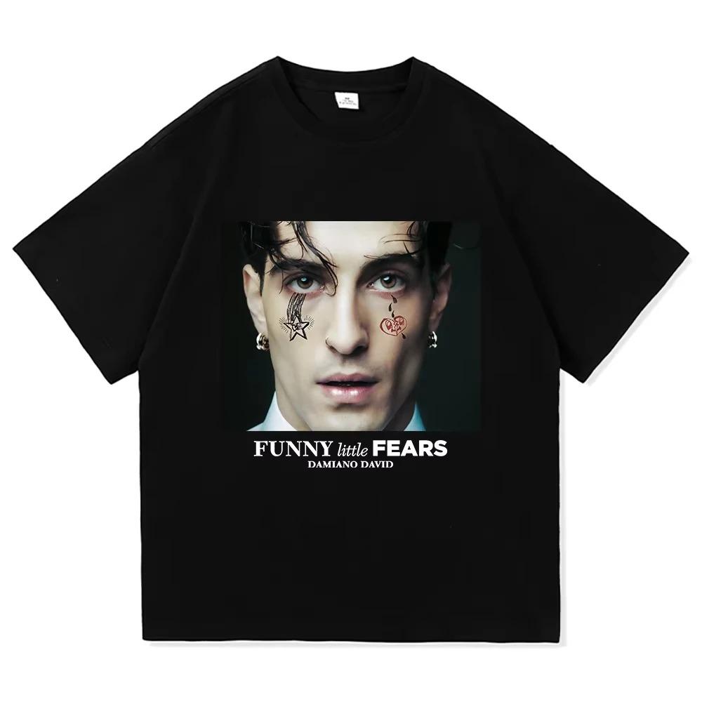 Damiano David Vtipná Malá Obavy Tričko Příští Léto 2025 Pánské Dámské Oblečení Harajuku Oblečení Vysoce Kvalitní Topy Bavlněná Trička